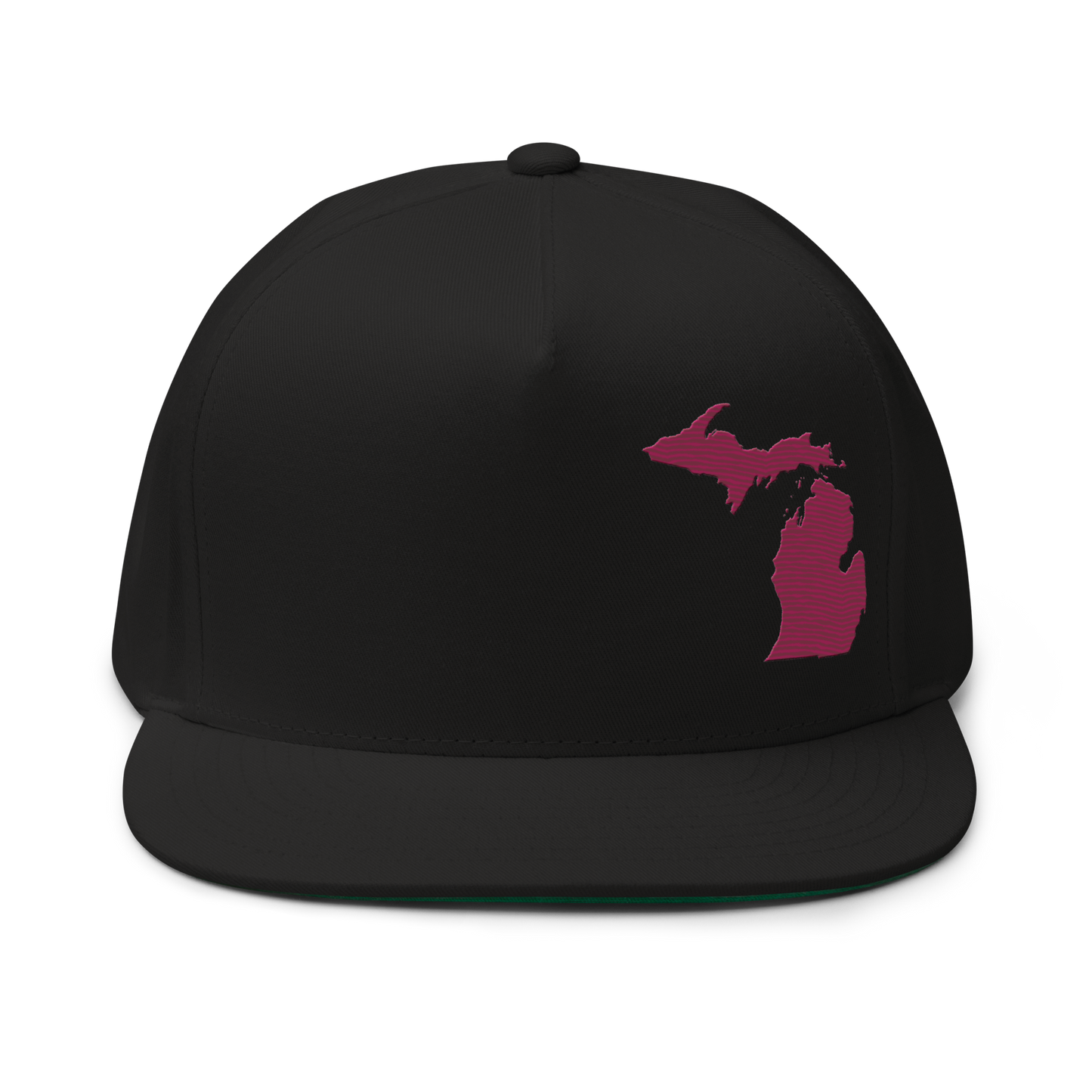 Michigan Snapback | 5-Panel - Ruby Red Outline