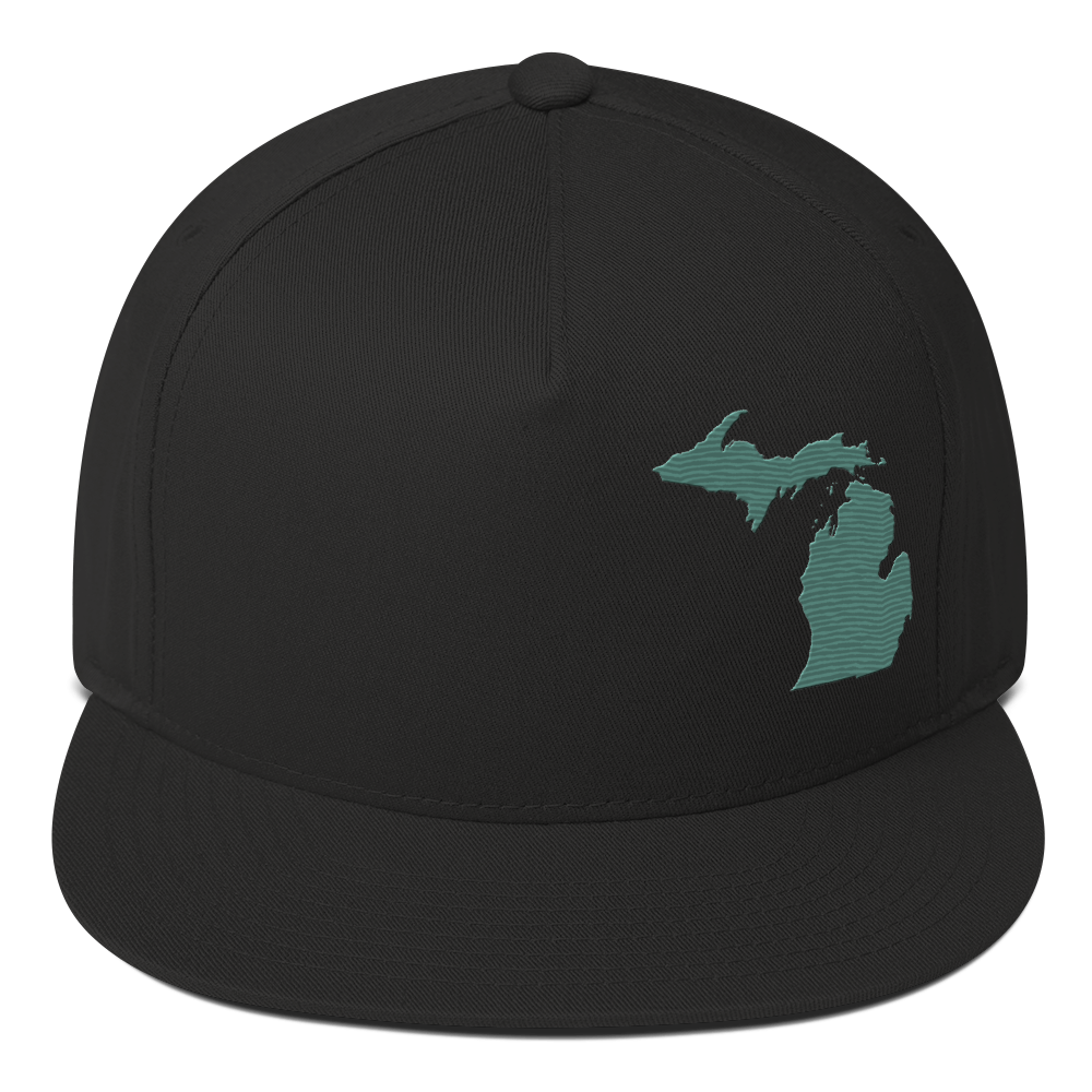 Michigan Snapback | 5-Panel - Cooper Green Outline