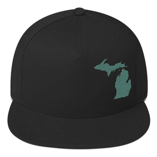 Michigan Snapback | 5-Panel - Cooper Green Outline