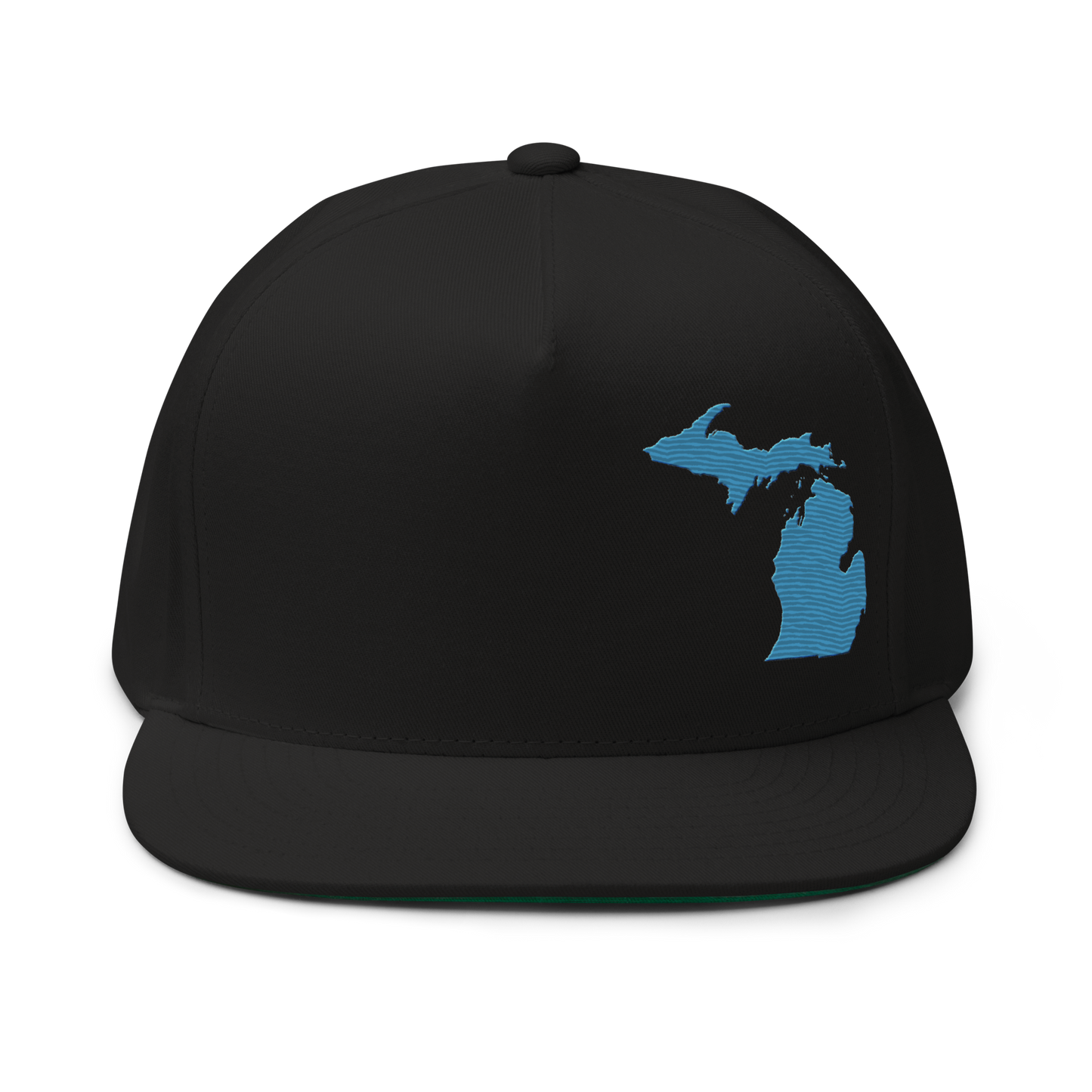 Michigan Snapback | 5-Panel - Traverse Blue Outline