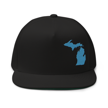 Michigan Snapback | 5-Panel - Traverse Blue Outline