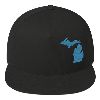 Michigan Snapback | 5-Panel - Traverse Blue Outline