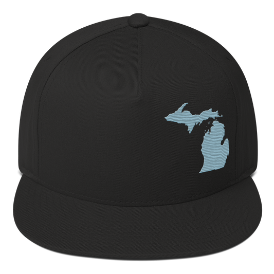 Michigan Snapback | 5-Panel - Opal Blue Outline