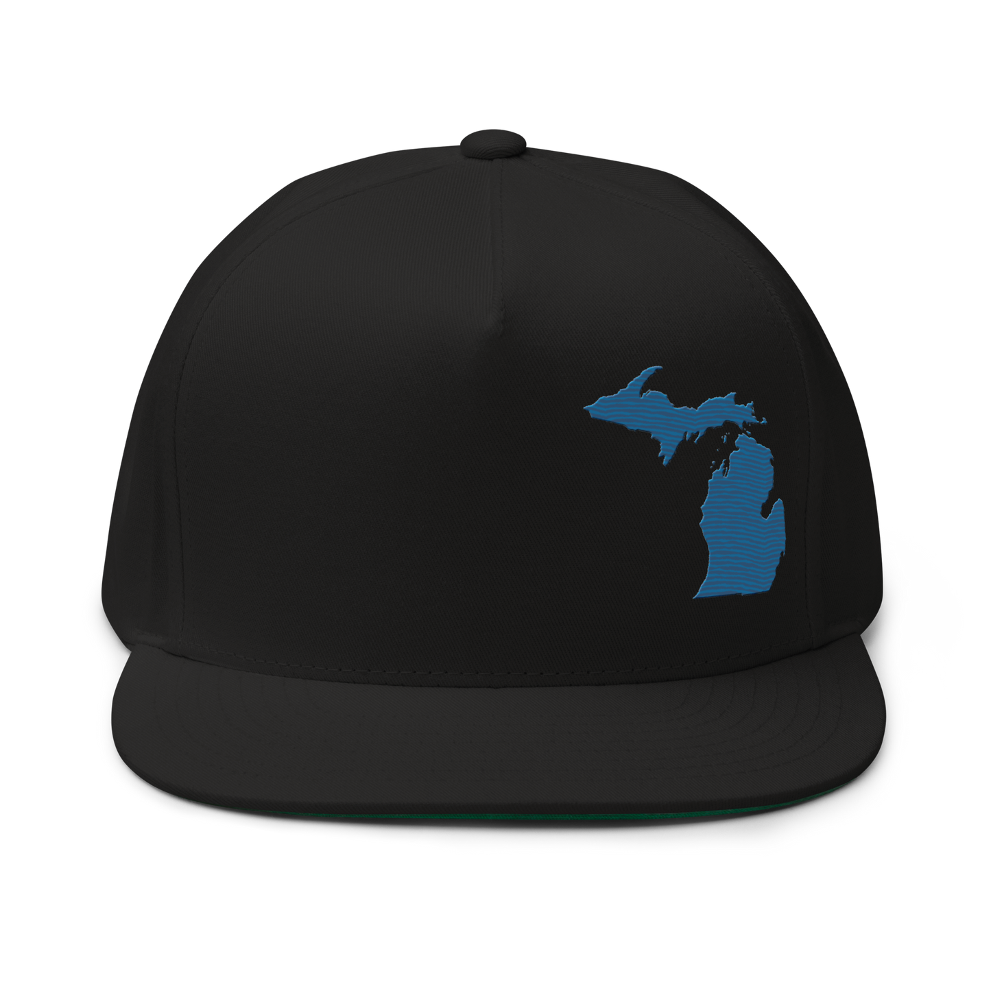 Michigan Snapback | 5-Panel - Blueberry Outline