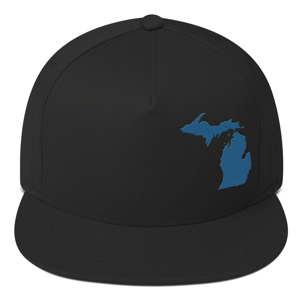 Michigan Snapback | 5-Panel - Blueberry Outline