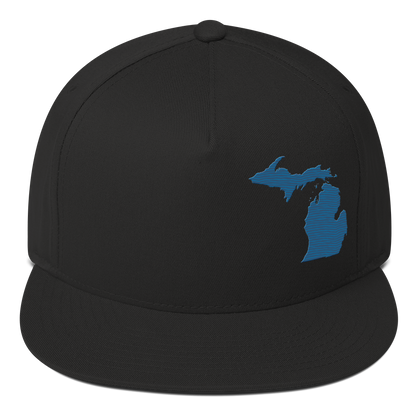 Michigan Snapback | 5-Panel - Blueberry Outline