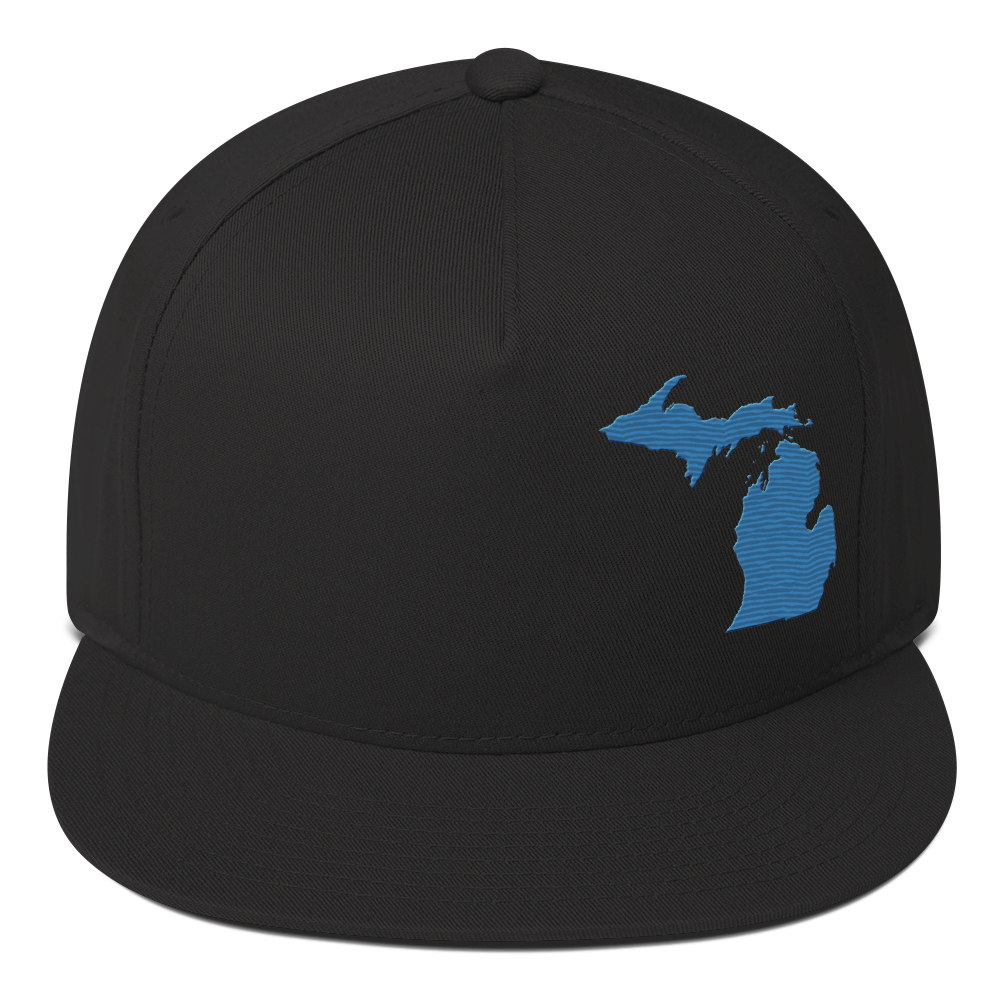 Michigan Snapback | 5-Panel - Superior Blue Outline