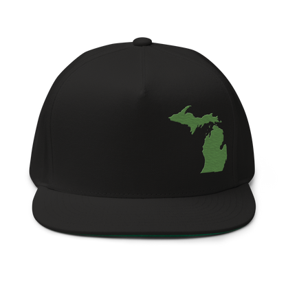 Michigan Snapback | 5-Panel - Pine Green Outline