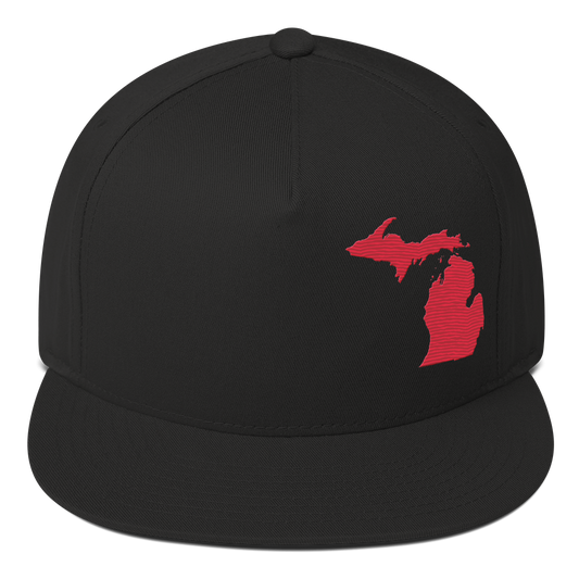 Michigan Snapback | 5-Panel - Lighthouse Red Outline