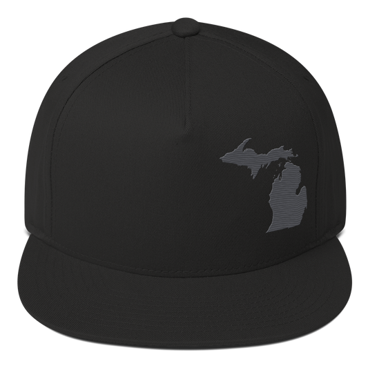 Michigan Snapback | 5-Panel - Iron Ore Grey Outline