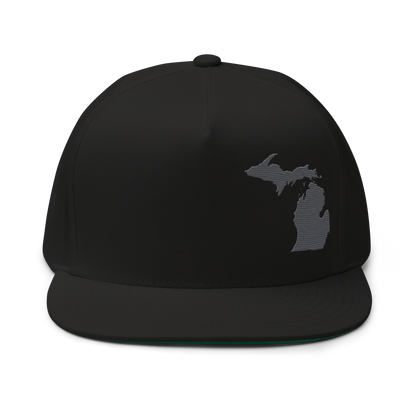 Michigan Snapback | 5-Panel - Iron Ore Grey Outline