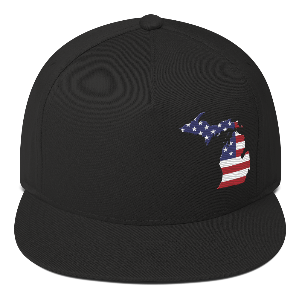 Michigan Snapback | 5-Panel - Patriotic Outline