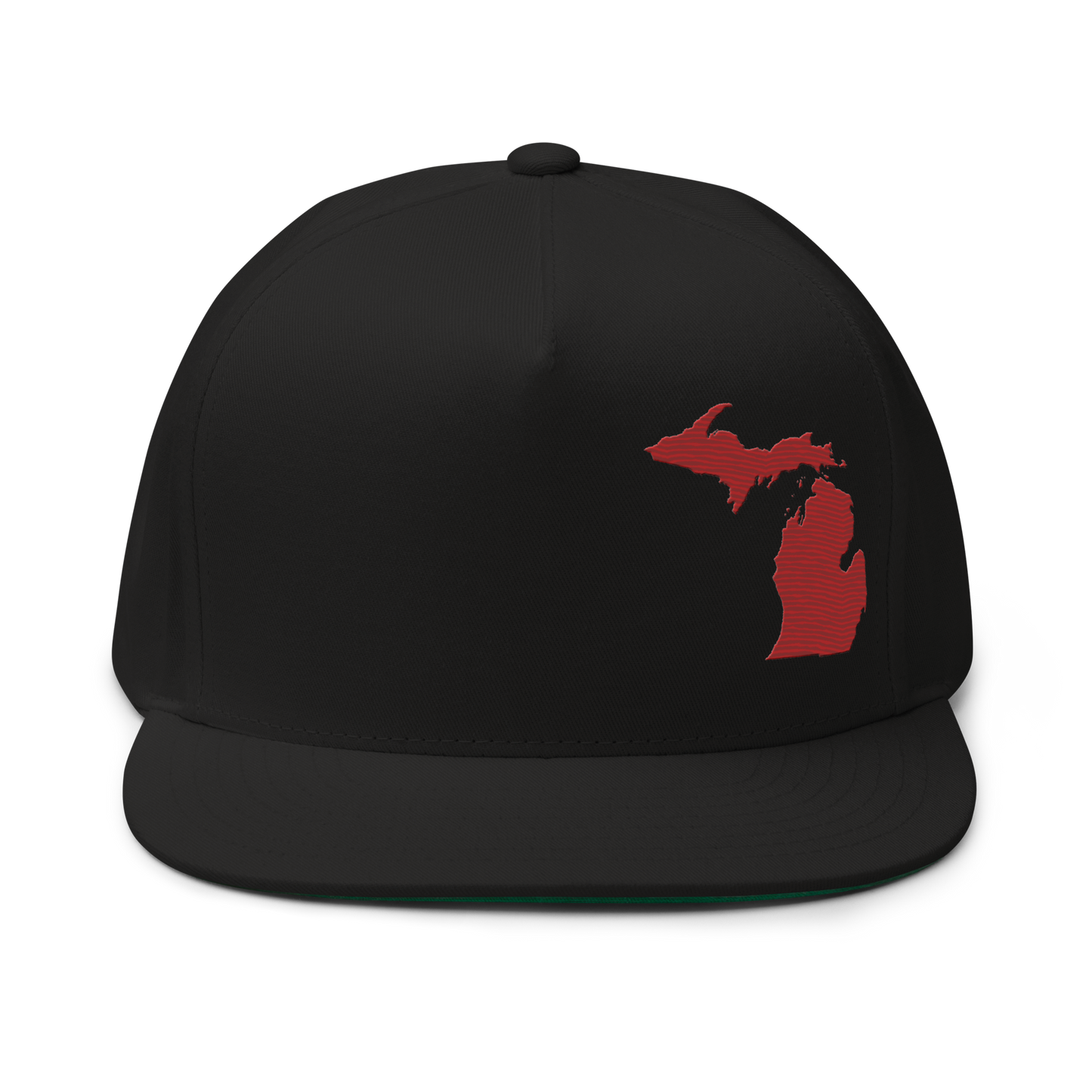 Michigan Snapback | 5-Panel - Thimbleberry Red Outline