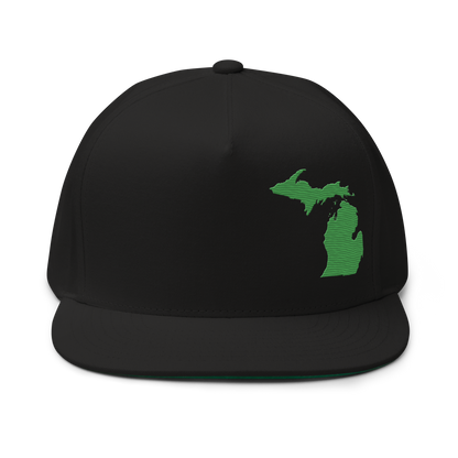 Michigan Snapback | 5-Panel - Shamrock Green Outline