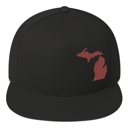 Michigan Snapback | 5-Panel - Ore Dock Red Outline