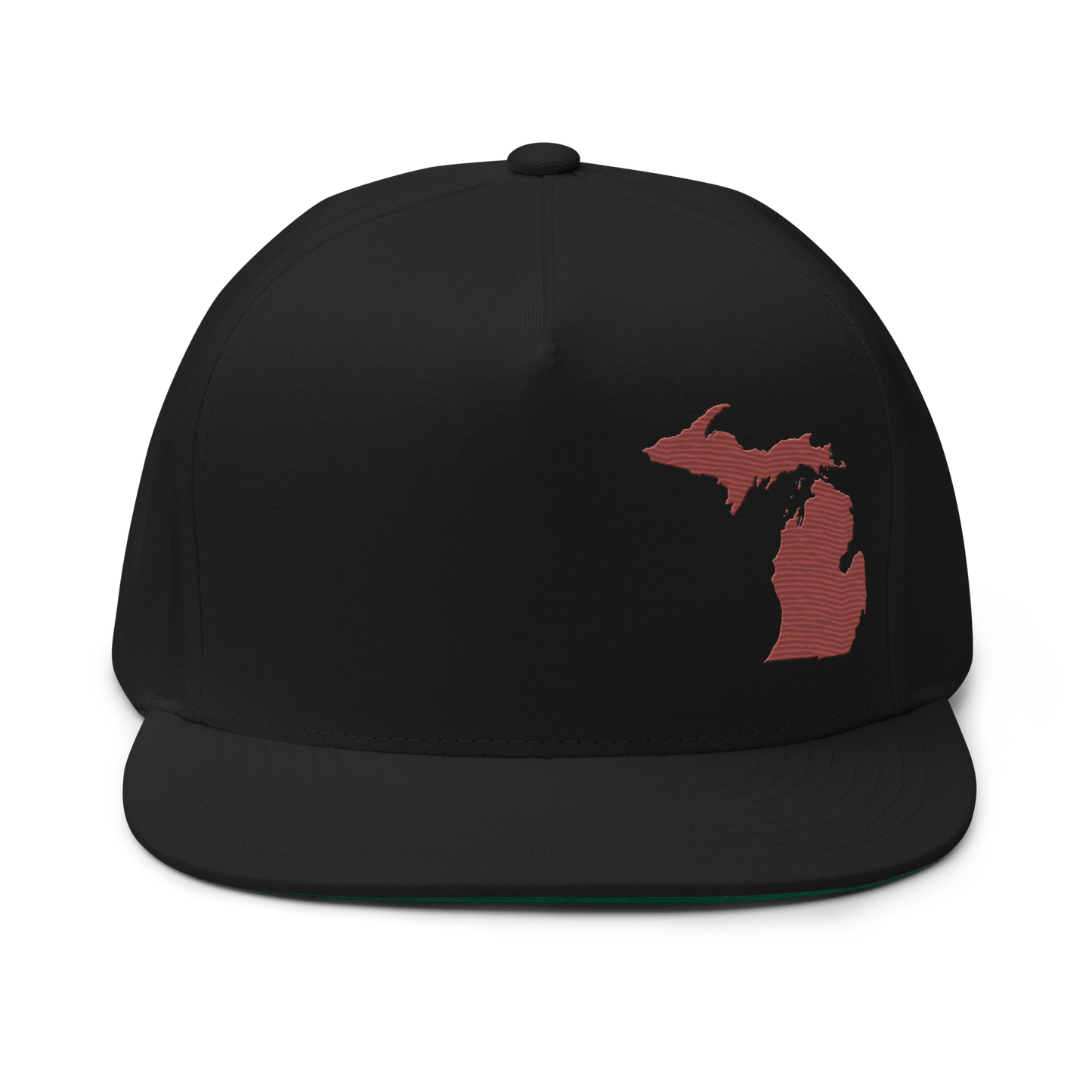 Michigan Snapback | 5-Panel - Ore Dock Red Outline