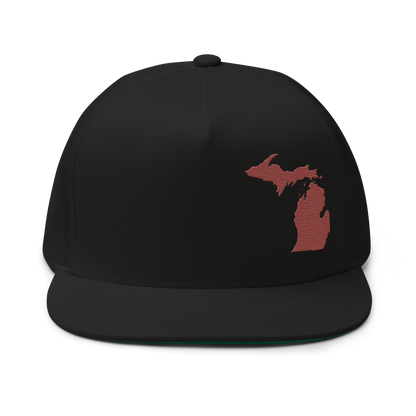 Michigan Snapback | 5-Panel - Ore Dock Red Outline