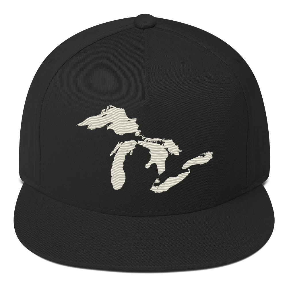 Great Lakes Snapback | 5-Panel - Ivory White