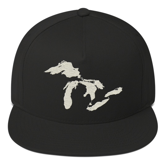 Great Lakes Snapback | 5-Panel - Ivory White