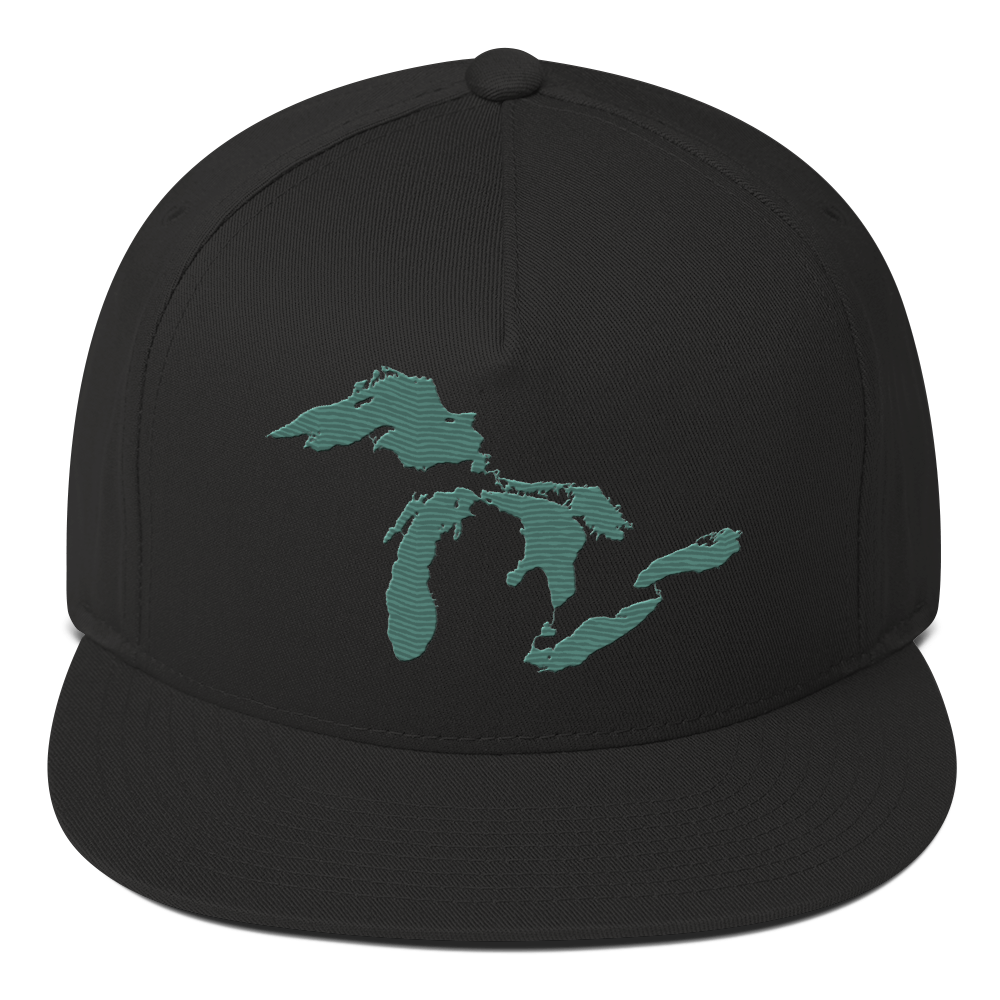 Great Lakes Snapback | 5-Panel - Copper Green