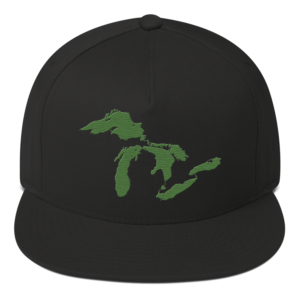 Great Lakes Snapback | 5-Panel - Pine Green