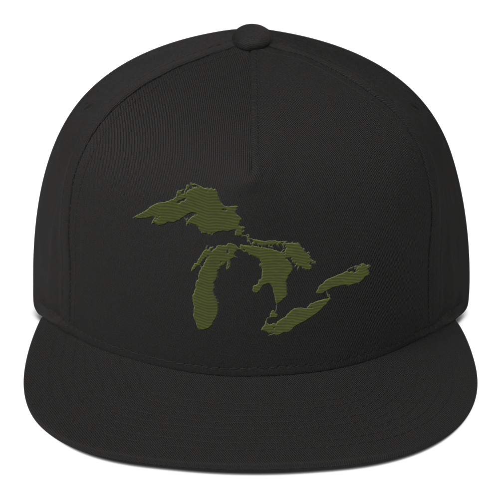 Great Lakes Snapback | 5-Panel - Army Green