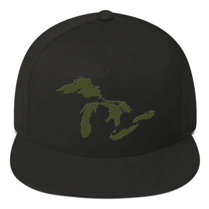 Great Lakes Snapback | 5-Panel - Army Green