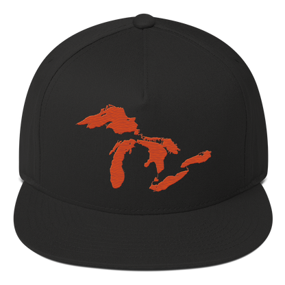 Great Lakes Snapback | 5-Panel - Maple Leaf Orange