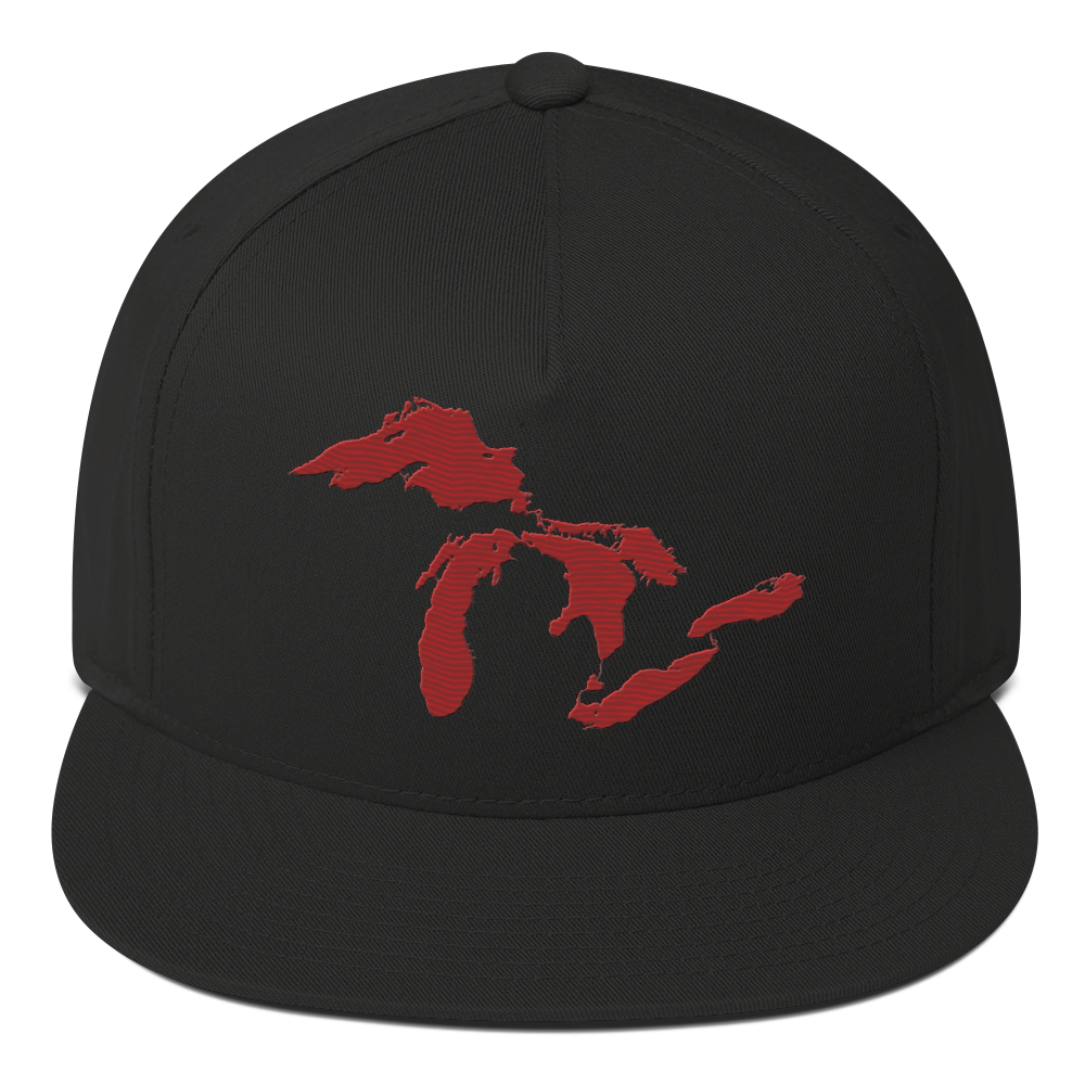 Great Lakes Snapback | 5-Panel - Thimbleberry Red