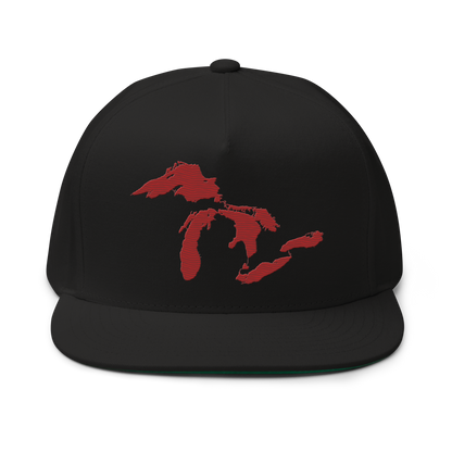 Great Lakes Snapback | 5-Panel - Thimbleberry Red