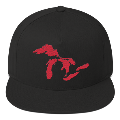 Great Lakes Snapback | 5-Panel - Lighthouse Red