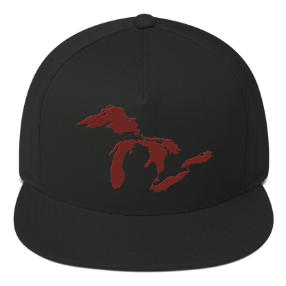 Great Lakes Snapback | 5-Panel - Cherryland Red