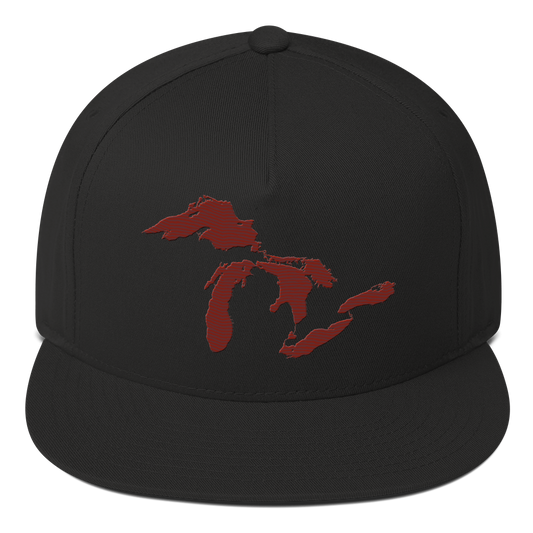 Great Lakes Snapback | 5-Panel - Cherryland Red