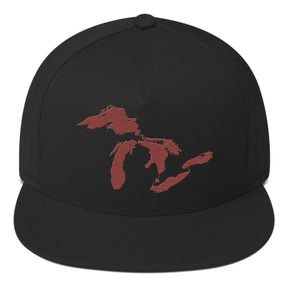 Great Lakes Snapback | 5-Panel - Ore Dock Red