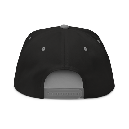 Detroit '313' Flat BIll Snapback (Iron Ore Grey Tag Font)