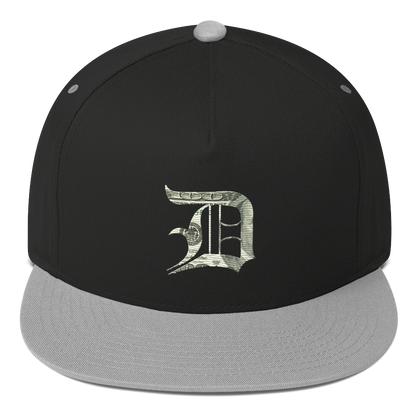 Detroit 'Old English D' Flat Bill Snapback (Benjamins Edition)