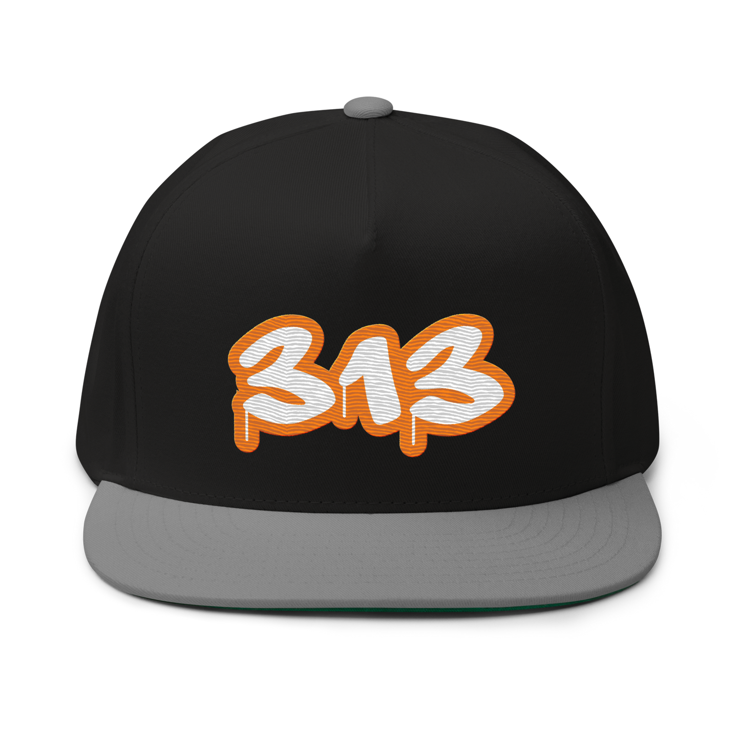 Detroit '313' Flat BIll Snapback (Orange Tag Font)