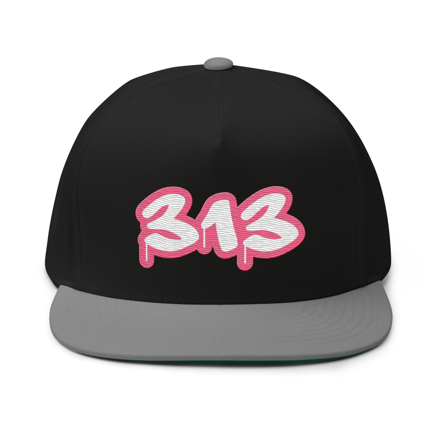 Detroit '313' Flat BIll Snapback (Rhodochrosite Pink Tag Font)