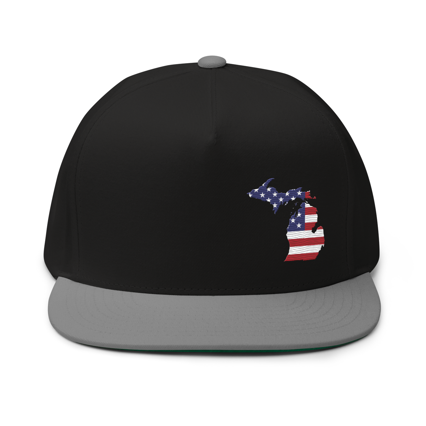 Michigan Flat Bill Snapback (Patriotic Edition)