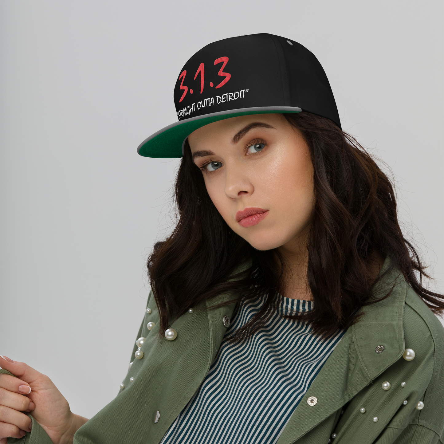 '313 Straight Outta Detroit' Snapback | 5-Panel