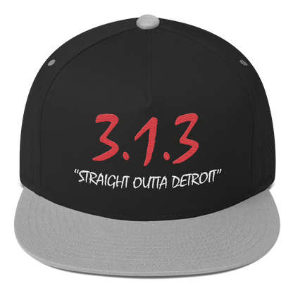 '313 Straight Outta Detroit' Snapback | 5-Panel