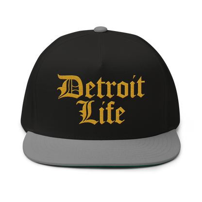 'Detroit Life' Snapback | 5-Panel - Gold