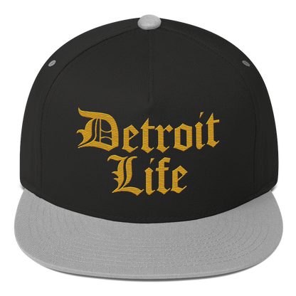 'Detroit Life' Snapback | 5-Panel - Gold