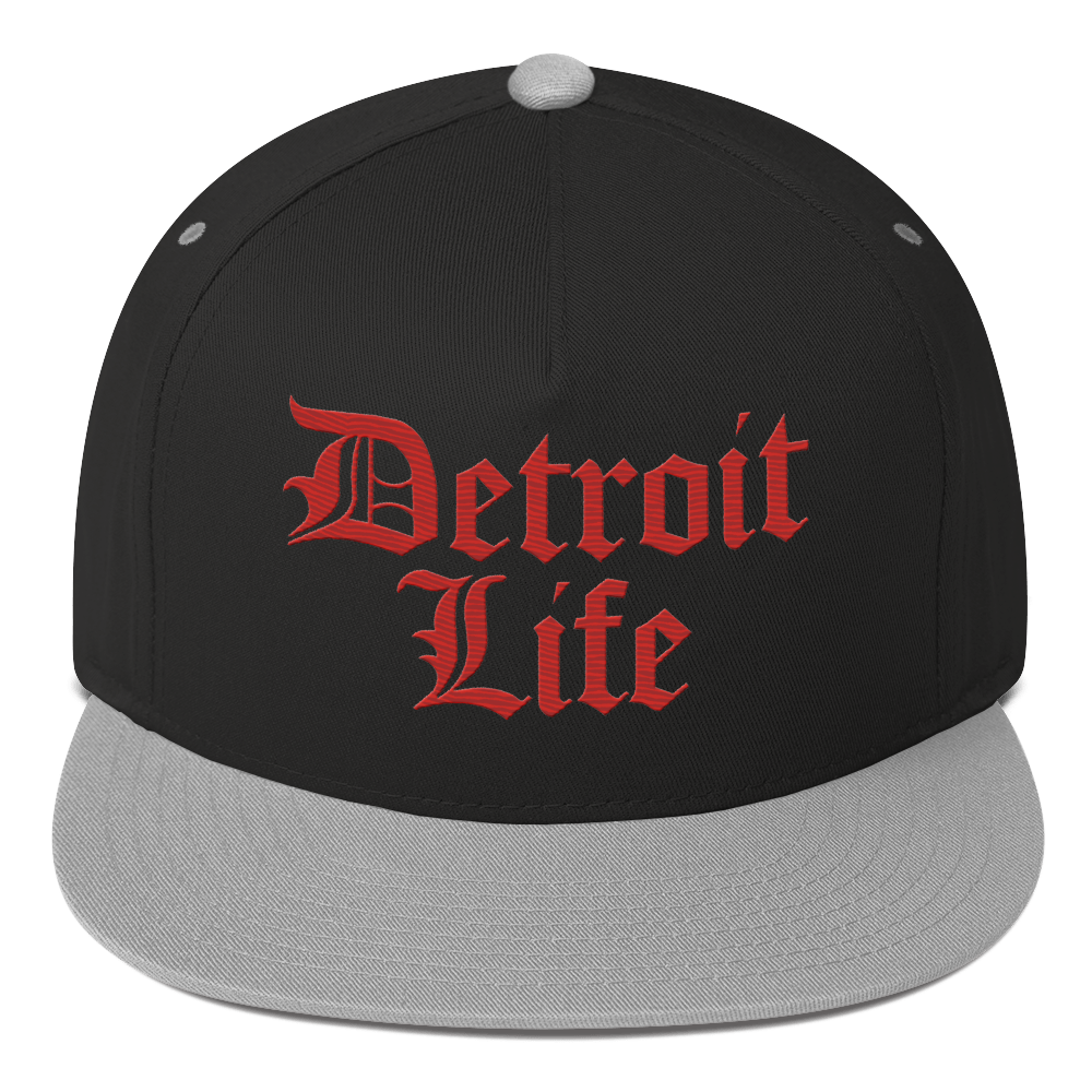 'Detroit Life' Snapback | 5-Panel - Aliform Red