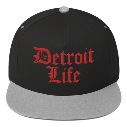 'Detroit Life' Snapback | 5-Panel - Aliform Red