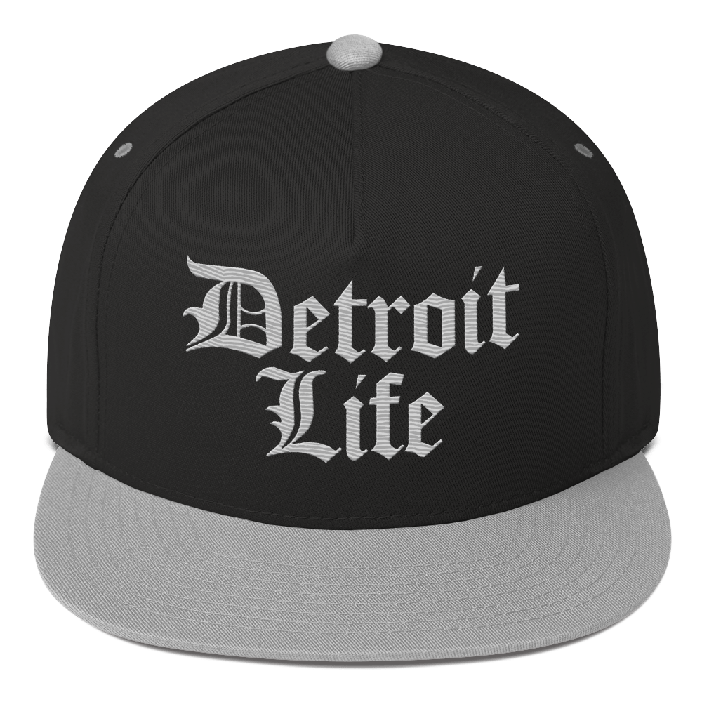 'Detroit Life' Snapback | 5-Panel - Platinum