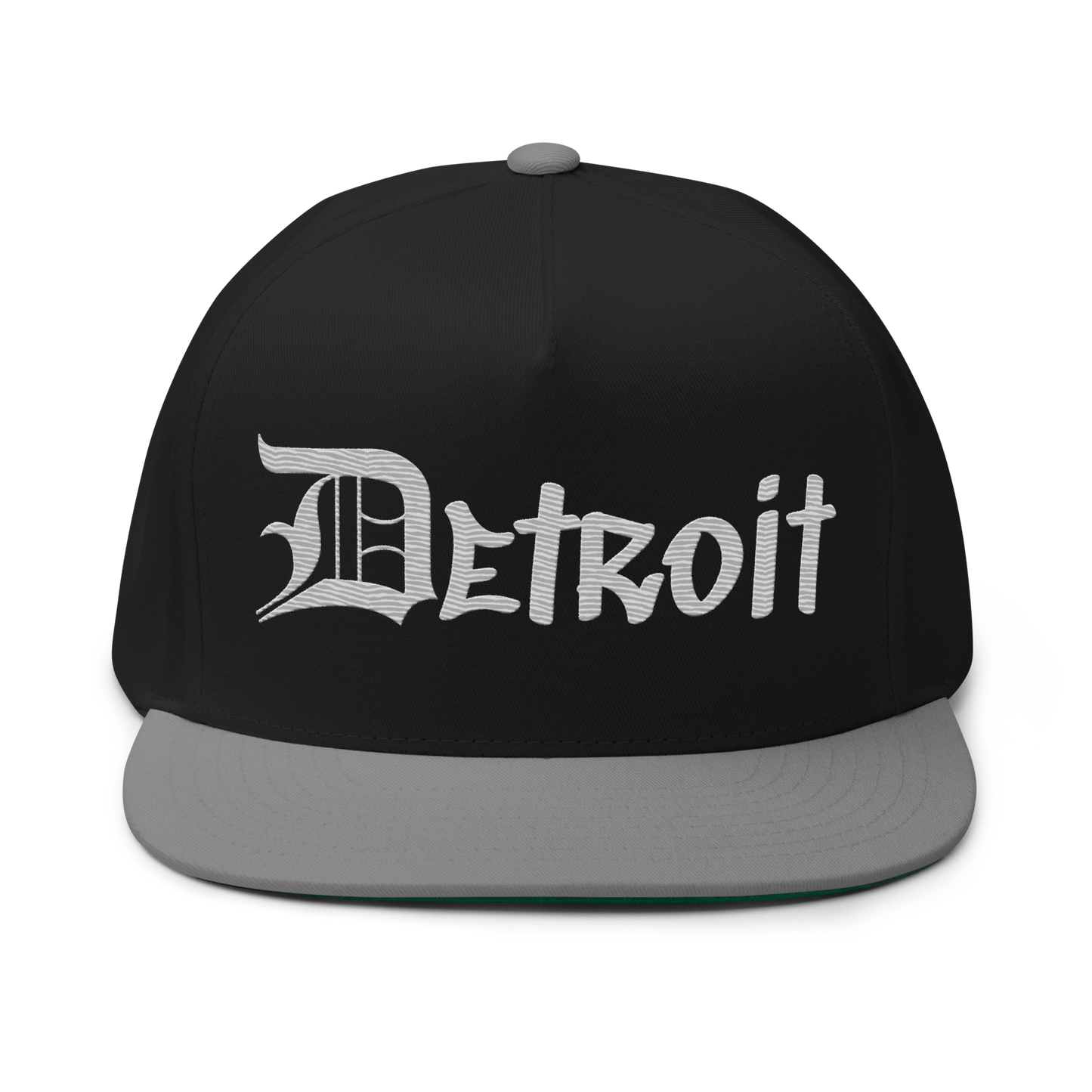 'Detroit' Snapback (OED Tag Font) | 5-Panel - Platinum