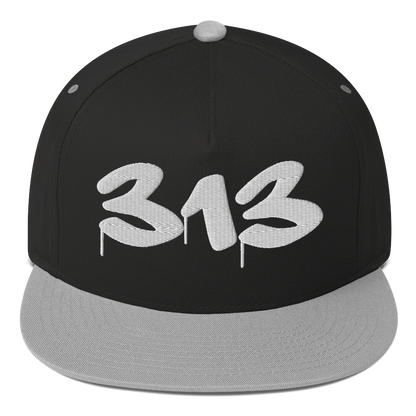 Detroit '313' Snapback (Tag Font) | 5-Panel