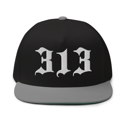 Detroit '313' Snapback (Old English Font) | 5-Panel