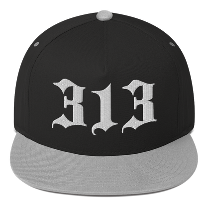 Detroit '313' Snapback (Old English Font) | 5-Panel